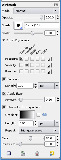 Airbrush options