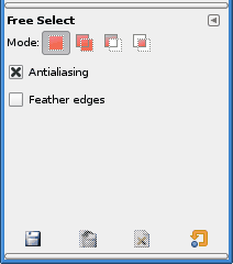 Tool Options for the Lasso tool