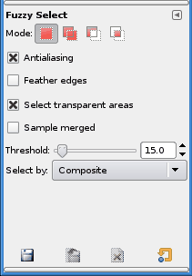 Tool Options for the Magic Wand tool