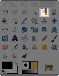 Select by Color tool icon in the Toolbox